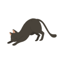 پیش‌نمایش فایل kawaii-cat-in-relaxing-posture-12622325 از پک گربه