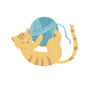 پیش‌نمایش فایل kawaii-cat-with-ball-12622117 از پک گربه