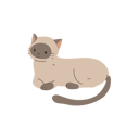 پیش‌نمایش فایل kawaii-siamese-cat-12622086 از پک گربه