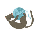 پیش‌نمایش فایل playful-kitten-with-yarn-ball-12622111 از پک گربه