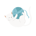پیش‌نمایش فایل playful-kitten-with-yarn-ball-12622114 از پک گربه