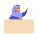 پیش‌نمایش فایل arabic-girl-behind-blank-notice-board-9222223 از پک دختر مسلمان