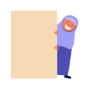 پیش‌نمایش فایل muslim-girl-with-blank-board-9222224 از پک دختر مسلمان