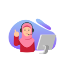 پیش‌نمایش فایل muslim-woman-customer-care-employee-9243822 از پک دختر مسلمان مراقبت از مشتری