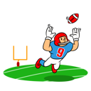 پیش‌نمایش فایل american-football-player-catching-ball-9482566 از پک بازیکن فوتبال آمریکایی