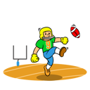 پیش‌نمایش فایل american-football-player-kicking-ball-9482567 از پک بازیکن فوتبال آمریکایی