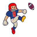 پیش‌نمایش فایل american-football-player-kick-ball-9481422 از پک فوتبال آمریکایی