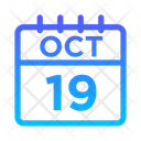 پیش‌نمایش فایل 19-october-5023124 از پک تقویم