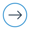 پیش‌نمایش فایل arrow-right-circle-direction-east-forward-move-next از پک ایکونی : پایه رایگان