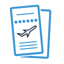 پیش‌نمایش فایل passport-visa-ticket-vacation-flight-pass از پک ایکونی : پایه رایگان