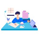 پیش‌نمایش فایل office-work-by-female-employee-4633353 از پک دفتر