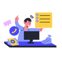 پیش‌نمایش فایل worker-takes-customer-orders-by-phone-4633966 از پک کسب و کار