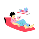 پیش‌نمایش فایل girl-reading-book-while-relaxing-4634072 از پک زندگی آهسته