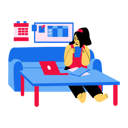 پیش‌نمایش فایل employee-drinking-coffee-while-working-from-home-4634086 از پک کار از خانه