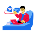 پیش‌نمایش فایل marketing-employee-sending-marketing-mail-from-home-4634088 از پک کار از خانه