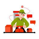 پیش‌نمایش فایل courier-delivery-on-motorbike-4634017 از پک پیک تحویل