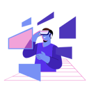 پیش‌نمایش فایل man-wearing-vr-glasses-experiencing-metaverse-4762231 از پک متاورس