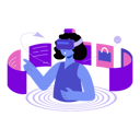 پیش‌نمایش فایل woman-experiencing-modern-metaverse-technology-4762235 از پک متاورس