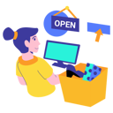 پیش‌نمایش فایل e-commerce-seller-open-for-orders-4762277 از پک تجارت الکترونیک جلد 2