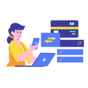 پیش‌نمایش فایل woman-paying-online-through-debit-card-4762276 از پک تجارت الکترونیک جلد 2
