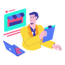 پیش‌نمایش فایل male-seller-confirming-online-orders-4762263 از پک تجارت الکترونیک جلد 1