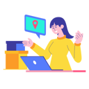 پیش‌نمایش فایل woman-giving-online-delivery-location-4762260 از پک تجارت الکترونیک جلد 1