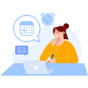 پیش‌نمایش فایل girl-setting-up-online-appointment-5599709 از پک قرار ملاقات