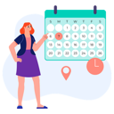 پیش‌نمایش فایل woman-booking-appointment-5599710 از پک قرار ملاقات
