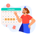 پیش‌نمایش فایل woman-creating-reminder-5599711 از پک قرار ملاقات