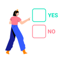 پیش‌نمایش فایل confused-girl-making-choice-between-yes-or-no-5599833 از پک بله یا خیر