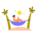 پیش‌نمایش فایل boy-relaxing-at-beach-4516016 از پک تعطیلات