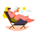 پیش‌نمایش فایل sunbathing-on-the-beach-4516019 از پک تعطیلات