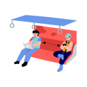 پیش‌نمایش فایل two-man-keep-distance-on-the-bus-4549408 از پک زندگی پس از کووید
