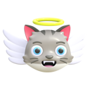 پیش‌نمایش فایل angel-cat-4949420 از پک گربه – ایموجی‌ها