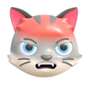 پیش‌نمایش فایل angry-cat-4949314 از پک گربه – ایموجی‌ها