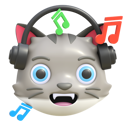 پیش‌نمایش فایل cat-listening-music-4949426 از پک گربه – ایموجی‌ها