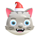 پیش‌نمایش فایل cat-wearing-christmas-hat-4949425 از پک گربه – ایموجی‌ها