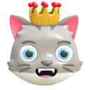 پیش‌نمایش فایل cat-wearing-crown-4949431 از پک گربه – ایموجی‌ها