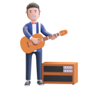 پیش‌نمایش فایل musician-playing-acoustic-guitar-5163337 از پک نوازنده