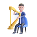 پیش‌نمایش فایل musician-playing-harp-5163344 از پک نوازنده