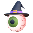 پیش‌نمایش فایل scary-eye-wearing-witch-hat-6316333 از پک هالووین