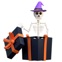 پیش‌نمایش فایل skeleton-in-the-giftbox-6316334 از پک هالووین