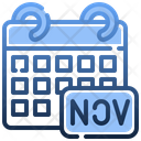 پیش‌نمایش فایل november-date-6475223 از پک تقویم
