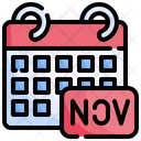 پیش‌نمایش فایل november-date-6475123 از پک تقویم