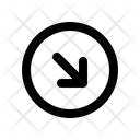 پیش‌نمایش فایل direction-arrow-down-right-circle-10175529 از پک جهت
