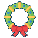 پیش‌نمایش فایل wreath-christmas-decoration-mistletoe-leaf از پک کریسمس 2016