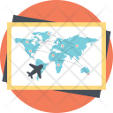 پیش‌نمایش فایل air-route-map از پک نقشه و مسیریابی