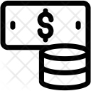 پیش‌نمایش فایل coins-stack-3 از پک آیکون‌های خطی مالی و پرداخت ۱