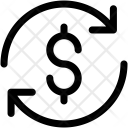 پیش‌نمایش فایل exchange-dollar از پک آیکون‌های خطی مالی و پرداخت ۲