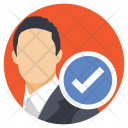 پیش‌نمایش فایل businessman-checkmark از پک آیکون‌های تخت مدیریت تیم